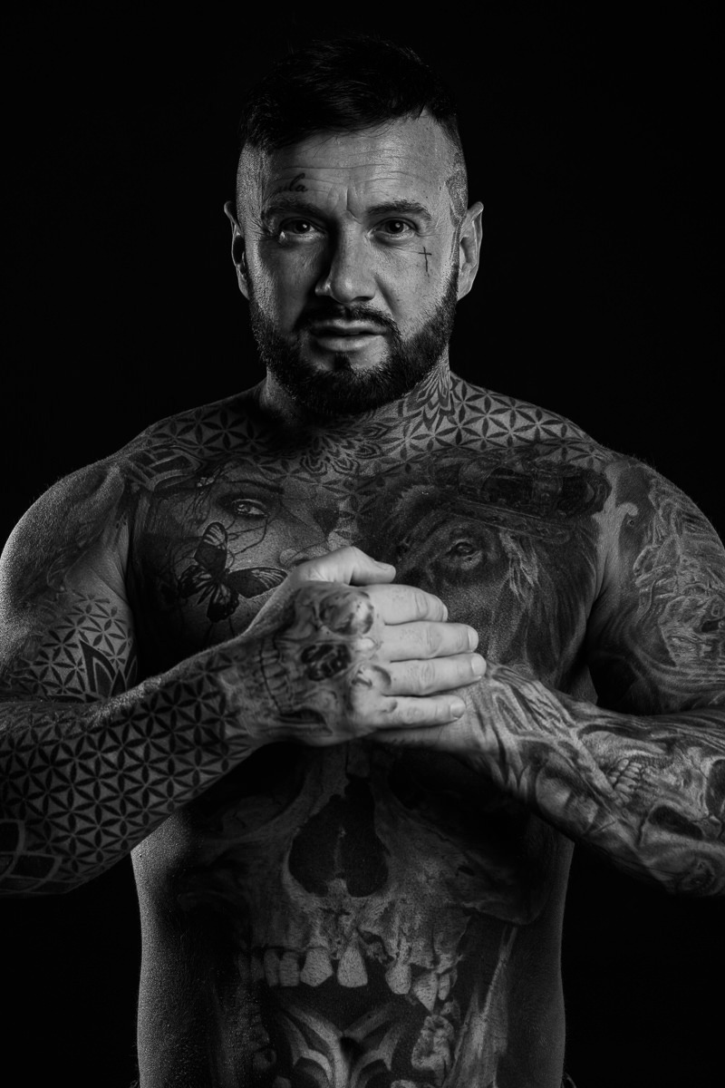 Silverheart projekt fotograficzny tatuaż w portrecie