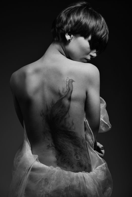 Silverheart projekt fotograficzny tatuaż w portrecie