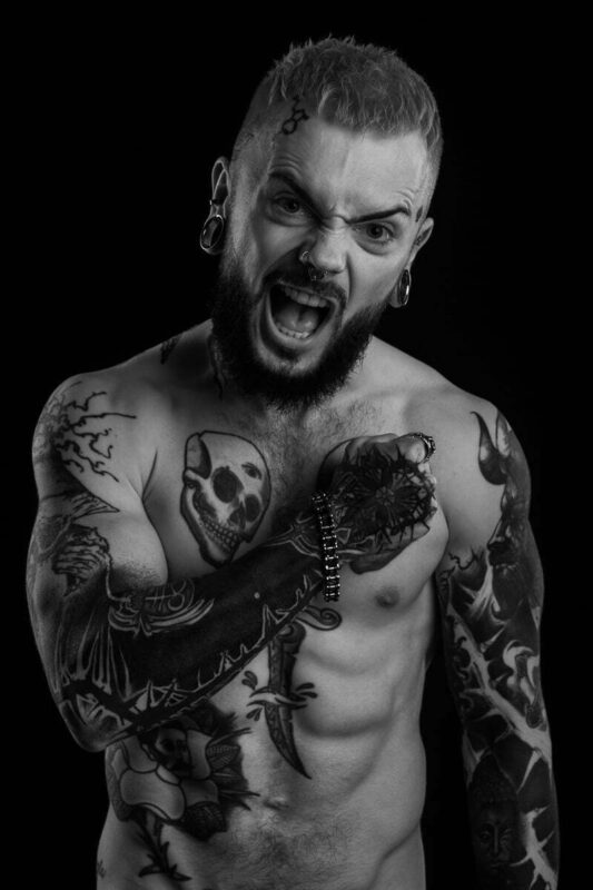 Silverheart projekt fotograficzny tatuaż w portrecie